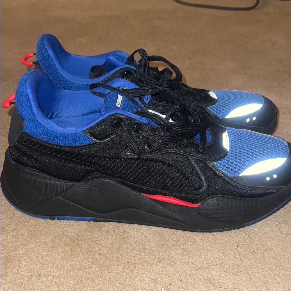 Black and Blue Athletic Sneakers